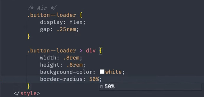 css to add circles