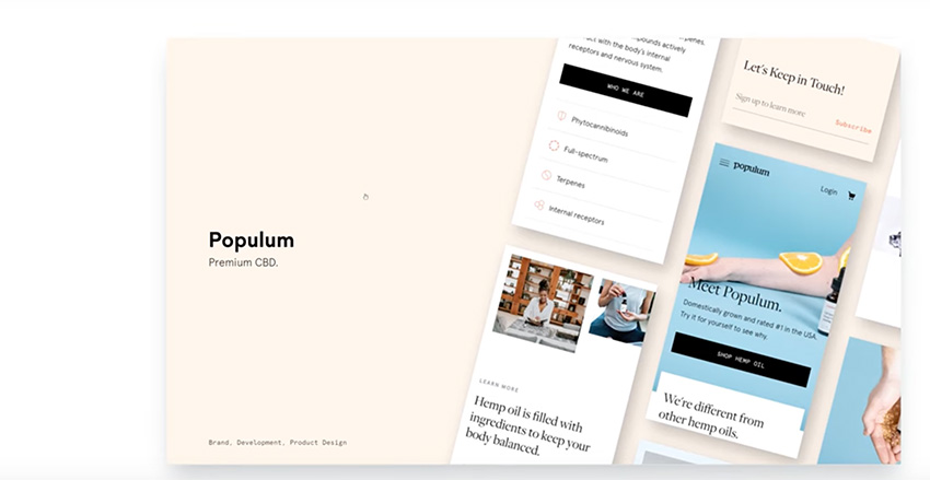 populum hover effect