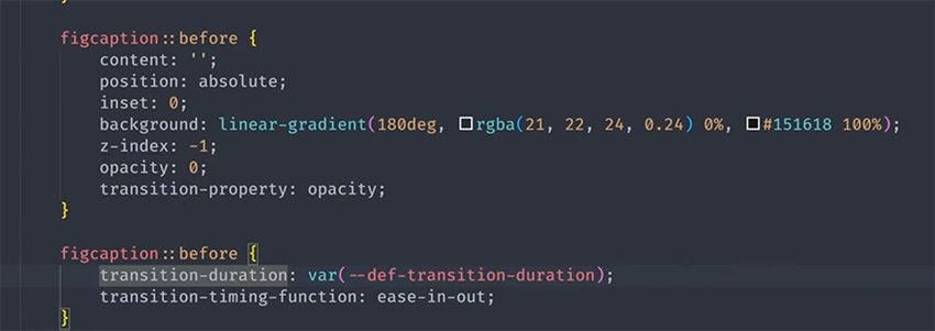 pseudo element transition