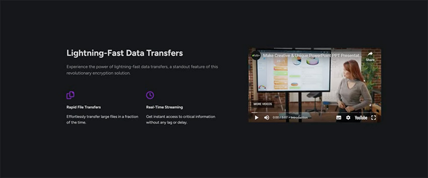 youtube video embedded