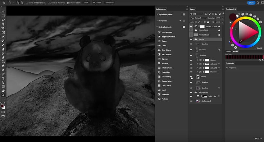 panda saturation check