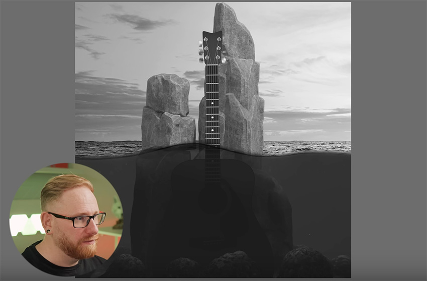 black and white layer