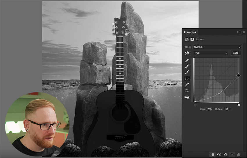 black and white adjusted