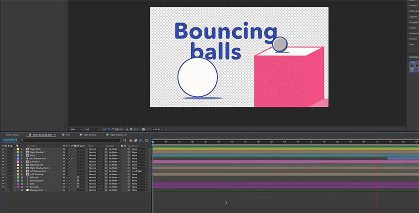 transparent background in after effects