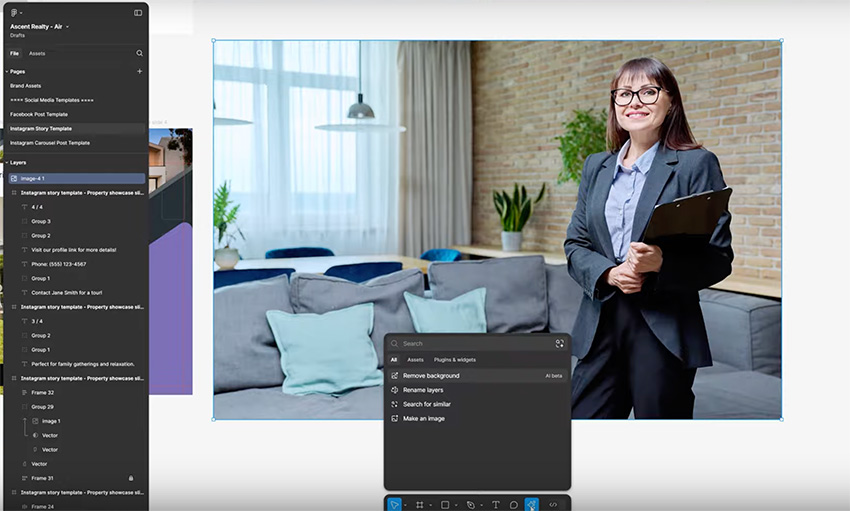 remove background from photo in figma