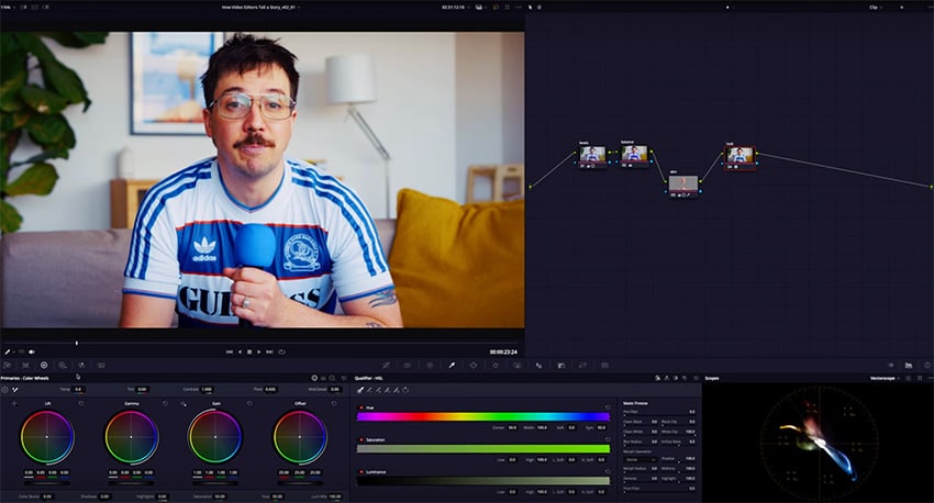 final adjustments to color grade