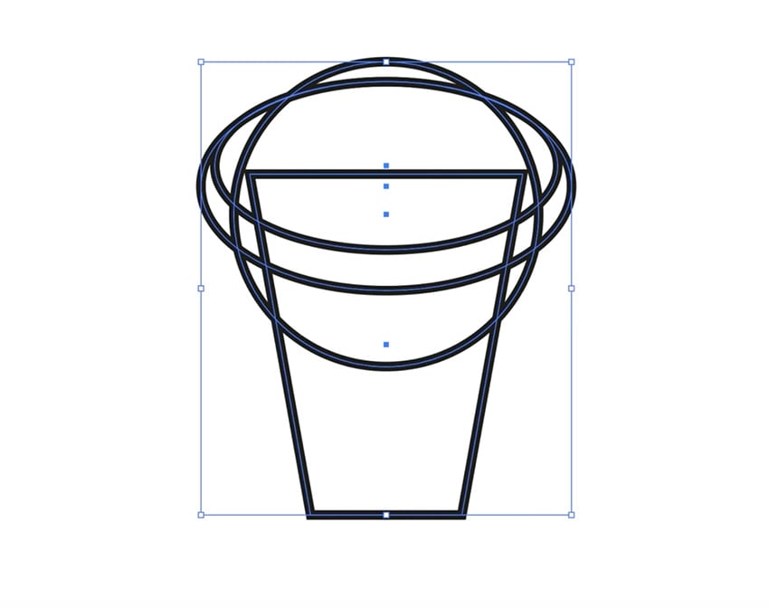 cup with circles added