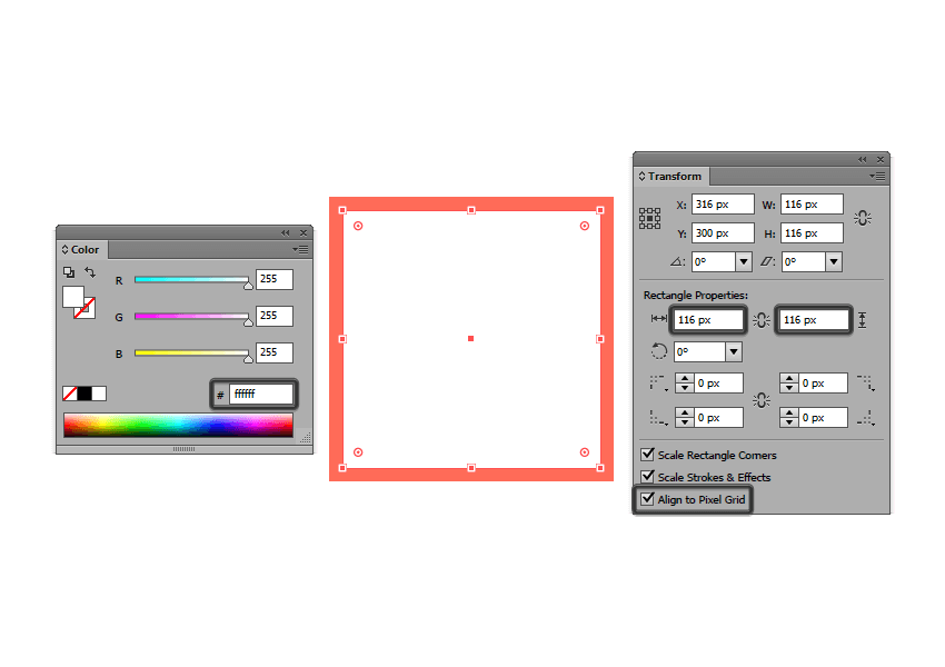 creating the main shape for the active drawing area