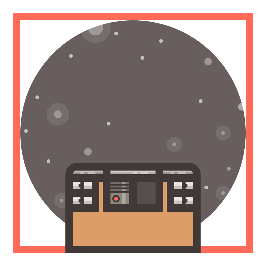 creating the main shapes for wall-es display unit