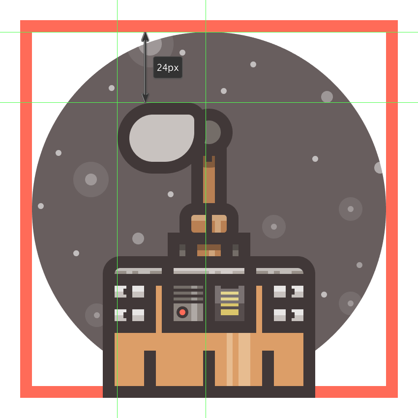creating the main shapes for wall-es left eye