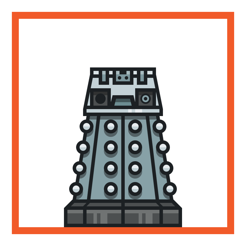 adding details to the daleks upper elements