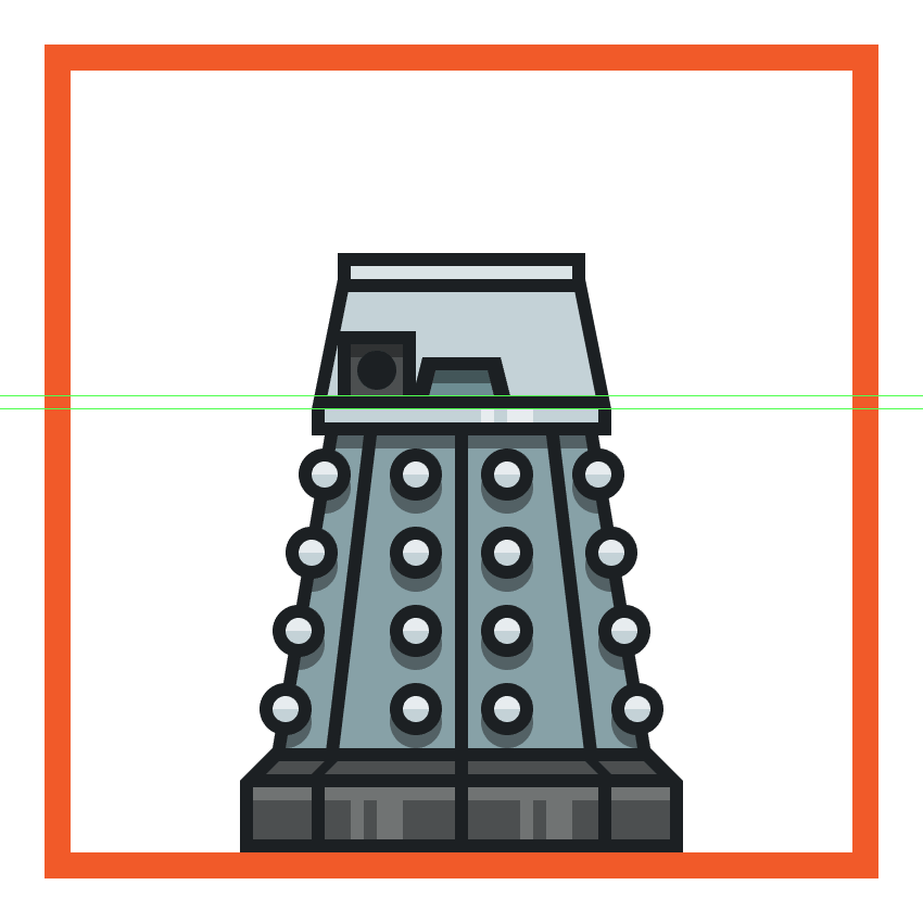 creating and positioning the daleks left arm