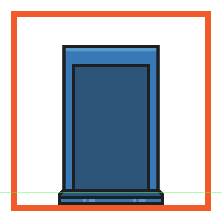 creating and positioning the inner section of the time machines main body