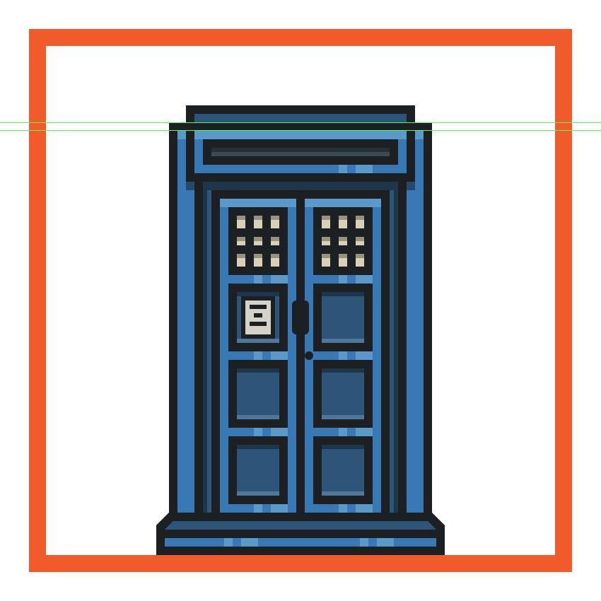 creating and positioning the main shape of the time machines upper section