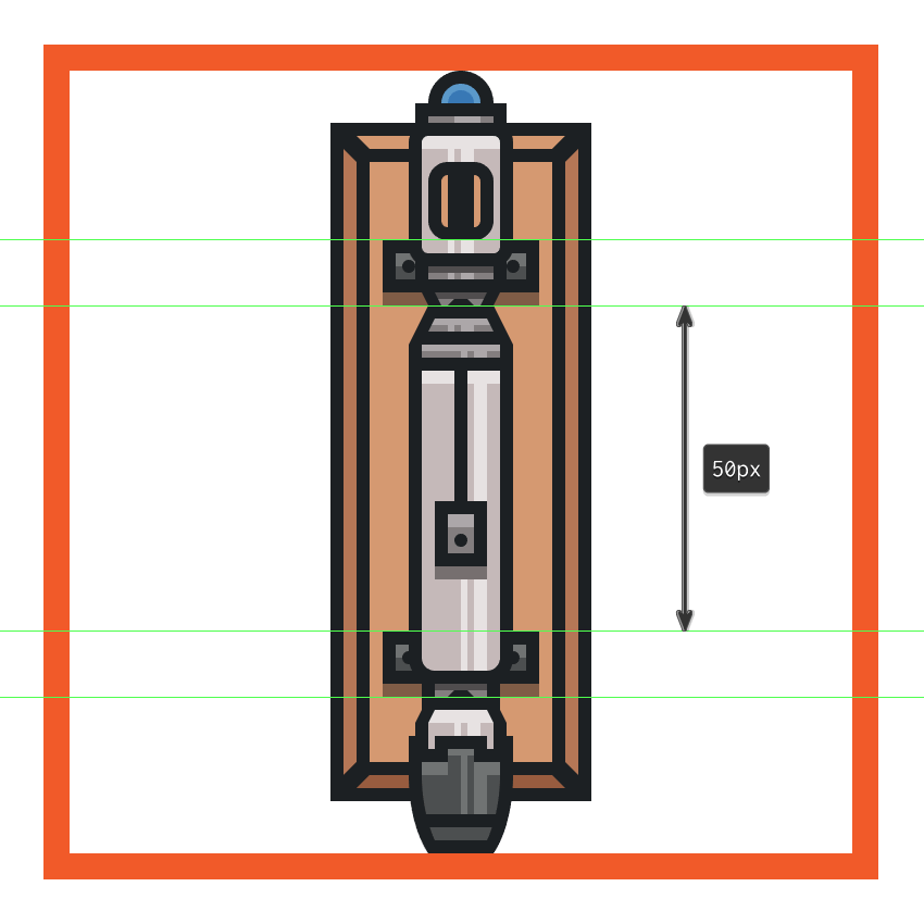 creating and positioning the sonic screwdrivers stand extending arms