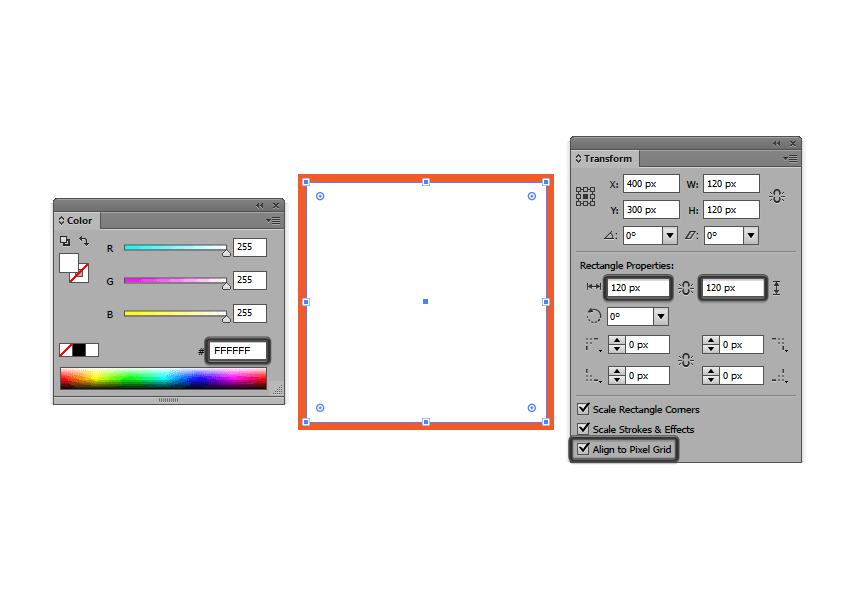 creating the main shape for the active drawing area