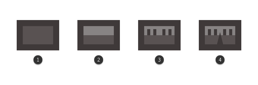 adding details to the tape recorders level indicator