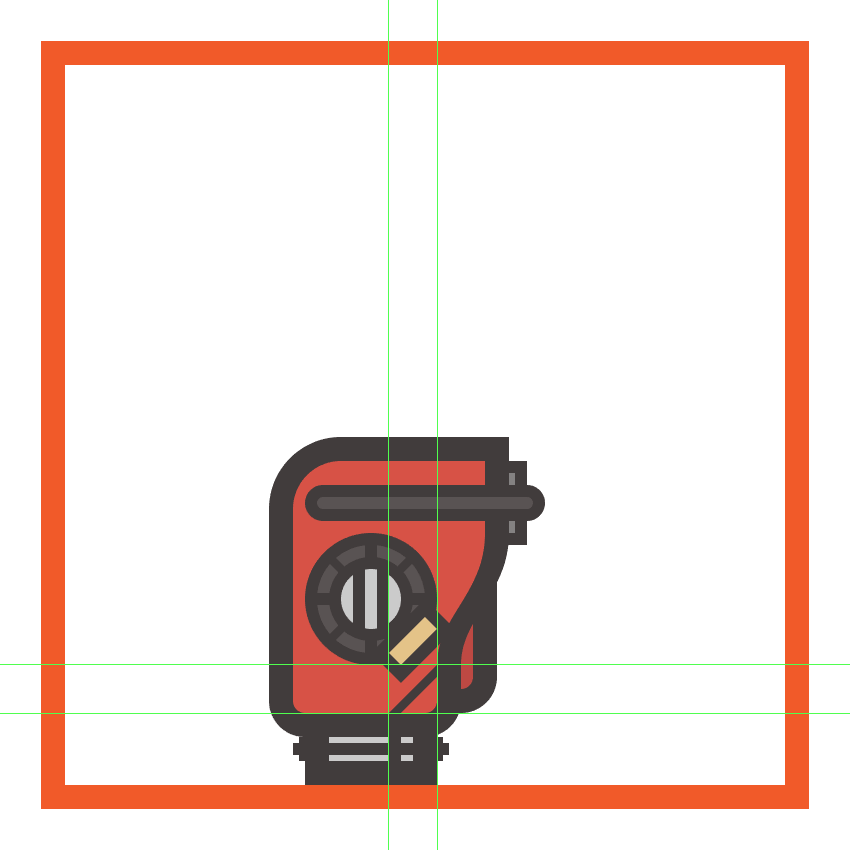 adding the diagonal reinforcement line to the chainsaws lower body