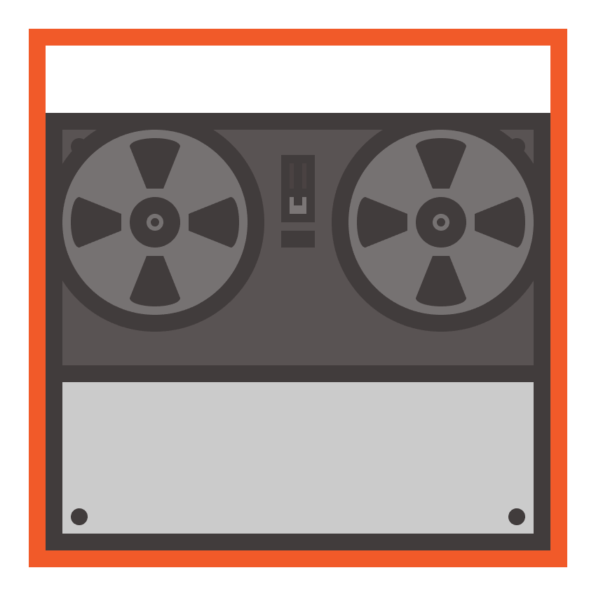 adding the little decal from underneath the tape recorders main slider