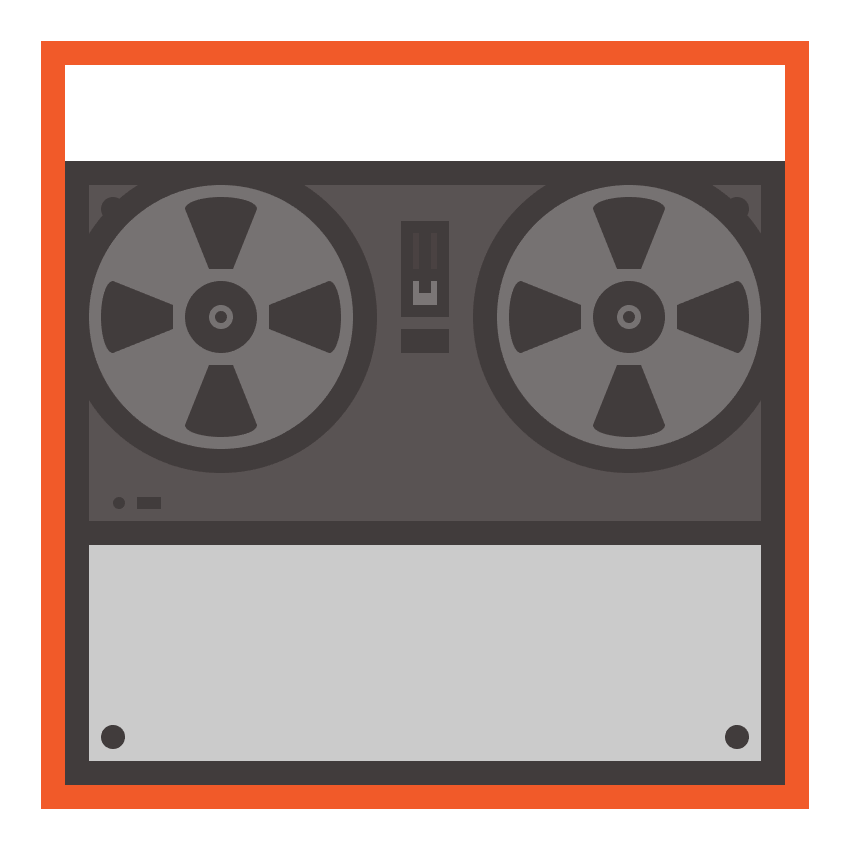 adding the little decals from underneath the tape recorders left reel wheel