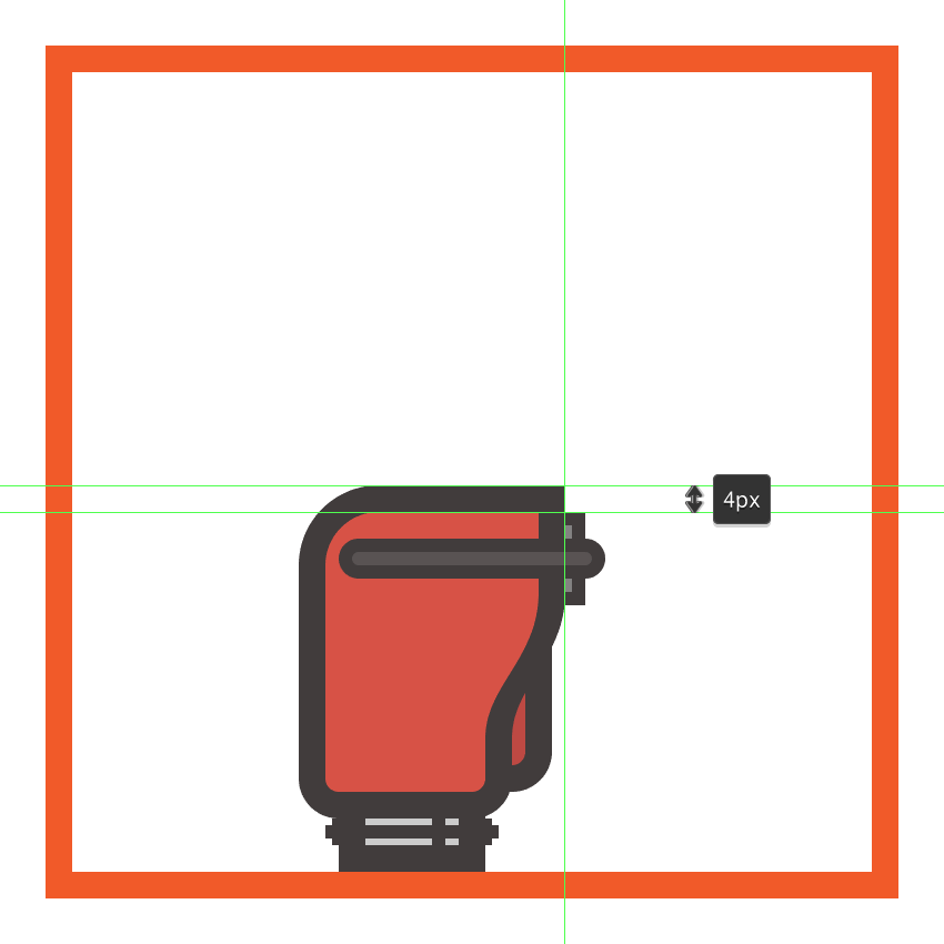creating and positioning the main shapes for the chainsaws fuel tank cap