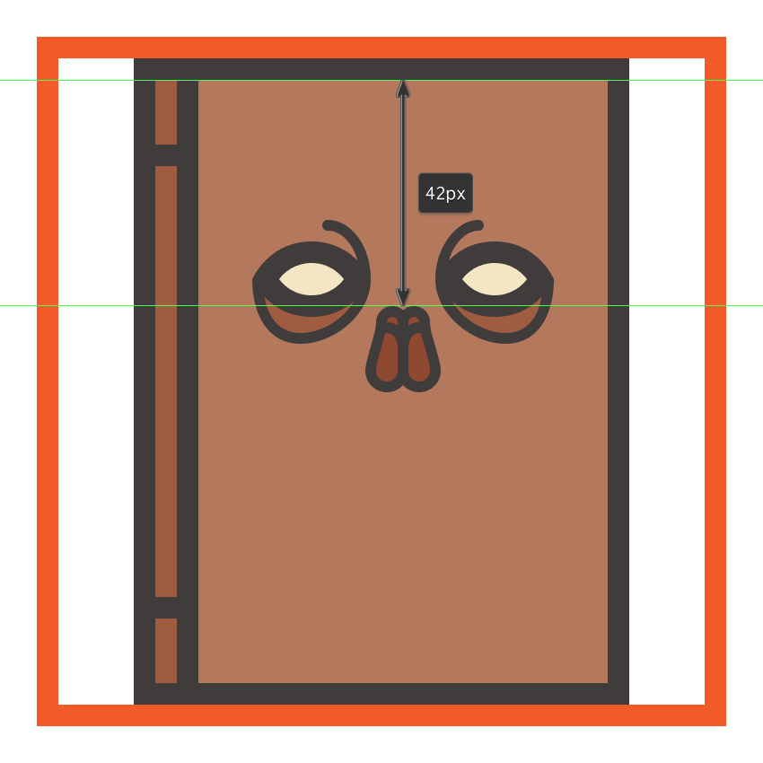 creating and positioning the necronomicons nose