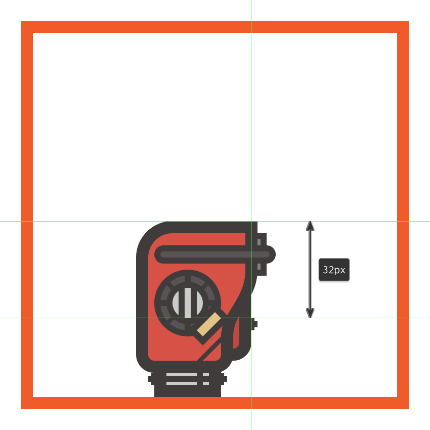 positioning the little bolt onto the right side of the chainsaws body