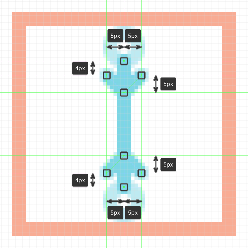 Image: https://cms-assets.tutsplus.com/uploads/users/523/posts/29775/image/adding-the-top-and-bottom-details-to-the-second-snowflake's-vertical-section.png adding the v-shaped segments to the second snowflake