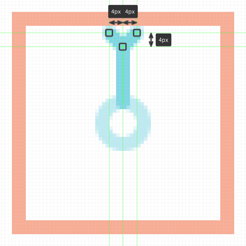 Image: https://cms-assets.tutsplus.com/uploads/users/523/posts/29775/image/adding-the-top-detail-to-the-upper-segment-of-the-third-snowflake's-vertical-section.png adding the v-shaped segment to the top of the third snowflake