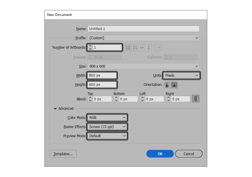 Image: https://cms-assets.tutsplus.com/uploads/users/523/posts/29775/image/setting-up-a-new-document.png setting up a new document