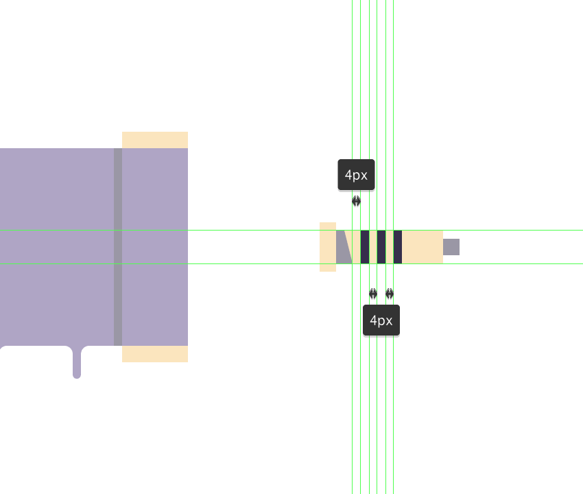 adding the vertical grip lines to the handle