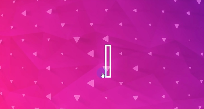 ... then expands into a thicker vertical box...