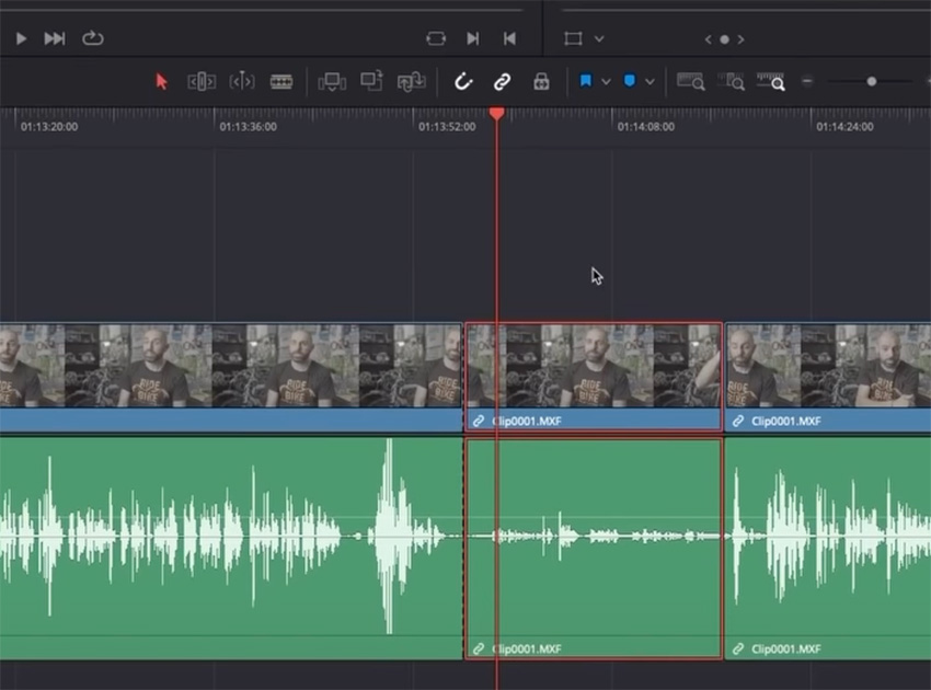 Select the part you want to cut...