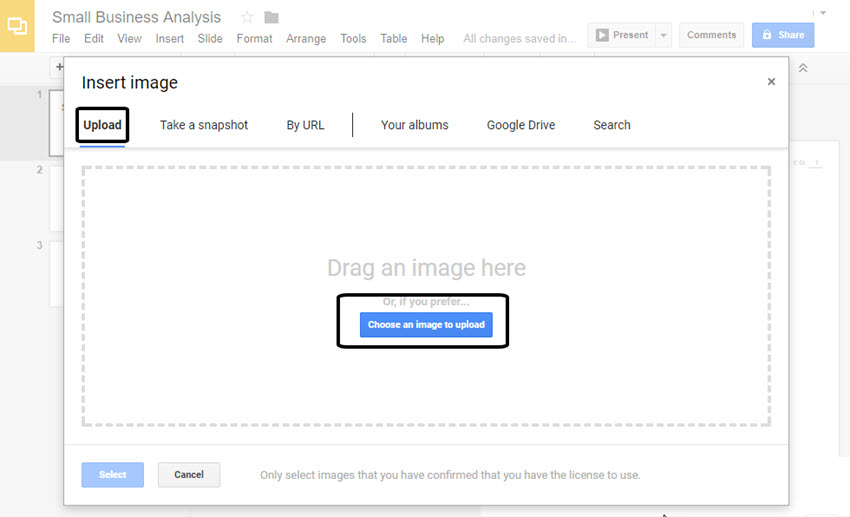 Insert Image Dialog Box
