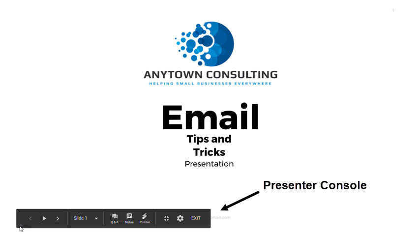 Google Slides Presenter View