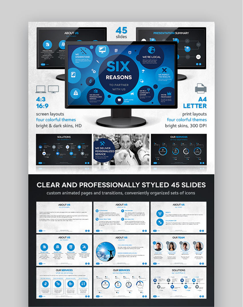 Six Template Clear and Professional Template