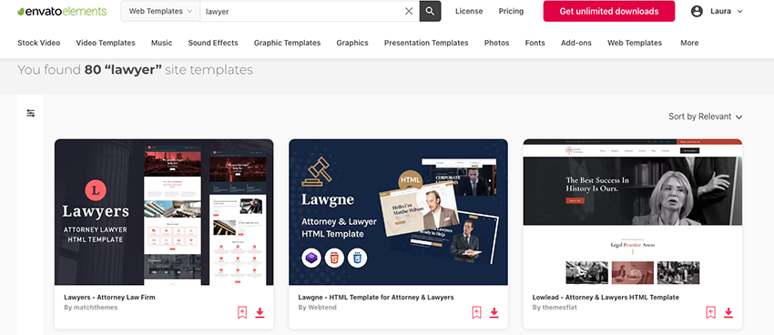 Premium HTML Lawyer Website Templates From Envato Elements 2022