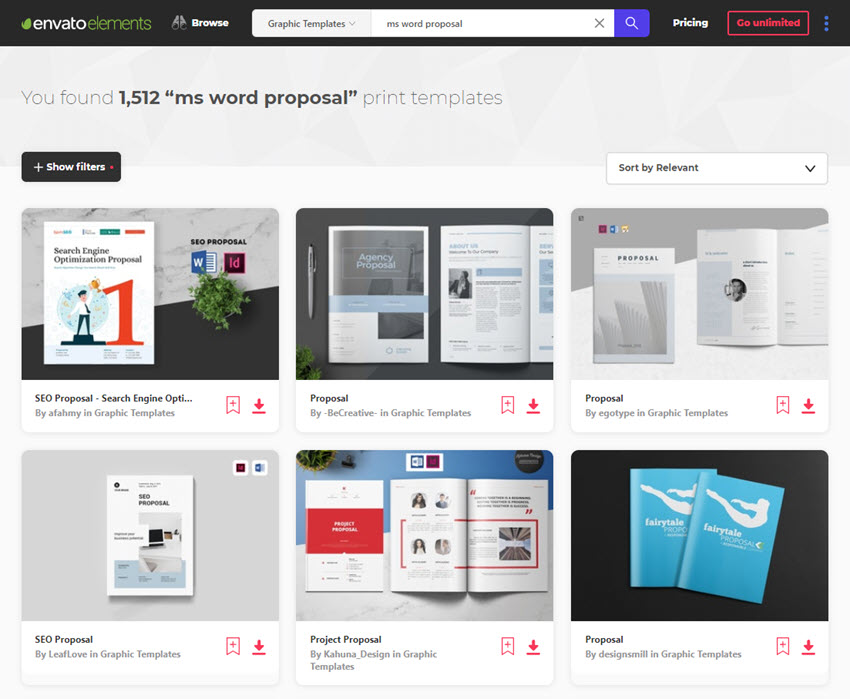 MS Word Proposal Templates