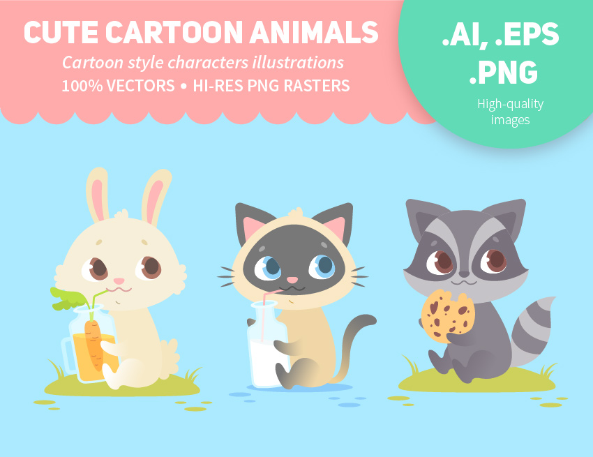 Cách vẽ một chú mèo con hoạt họa dễ thương bằng Adobe Illustrator