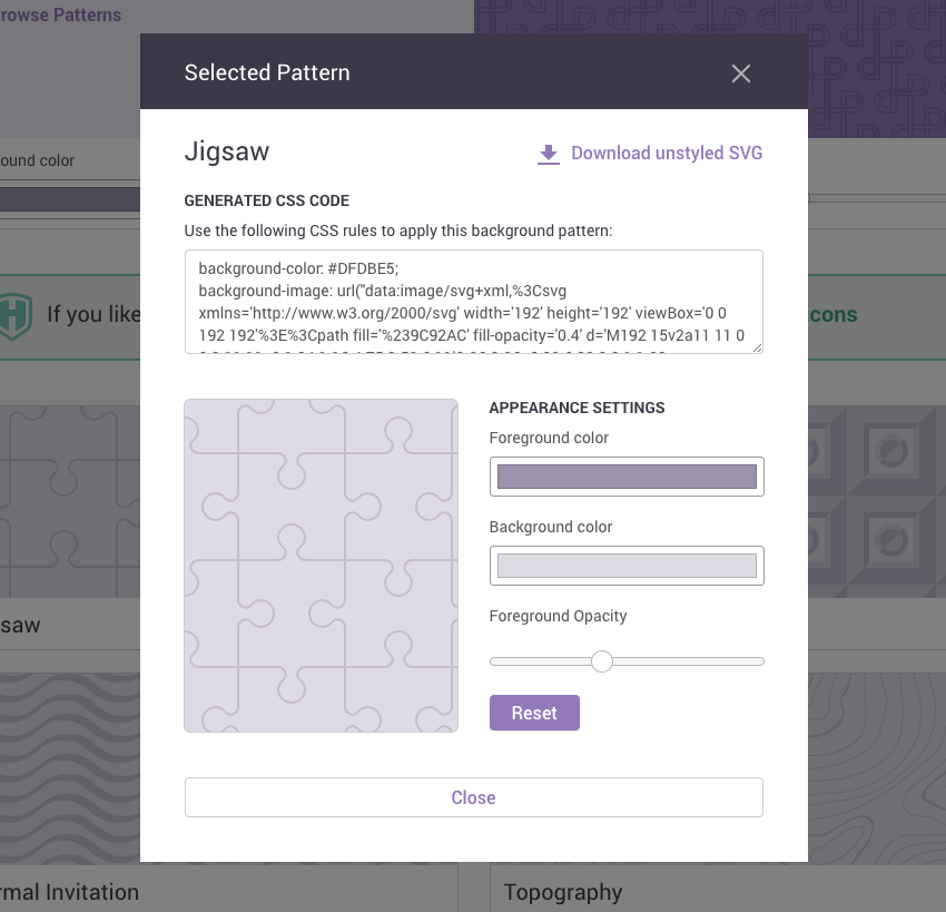 How to Use SVG Patterns as Backgrounds