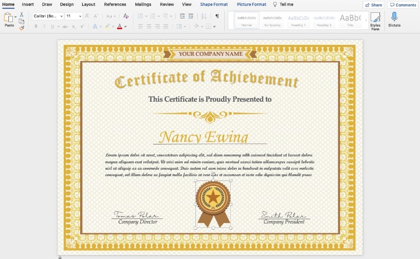 How to make certificate designs in word quickly (w/templates) | envato tuts+