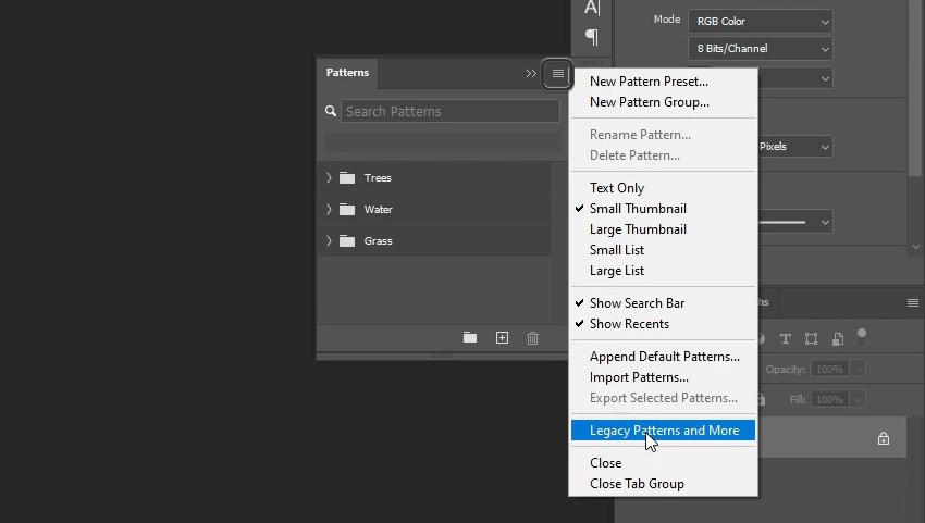 Loading the Nature Patterns Set