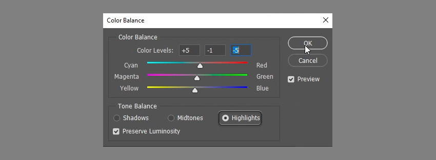 Adjusting the Color Balance