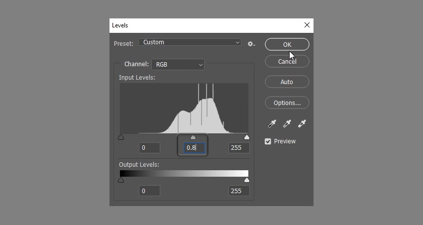 Adjusting the Levels