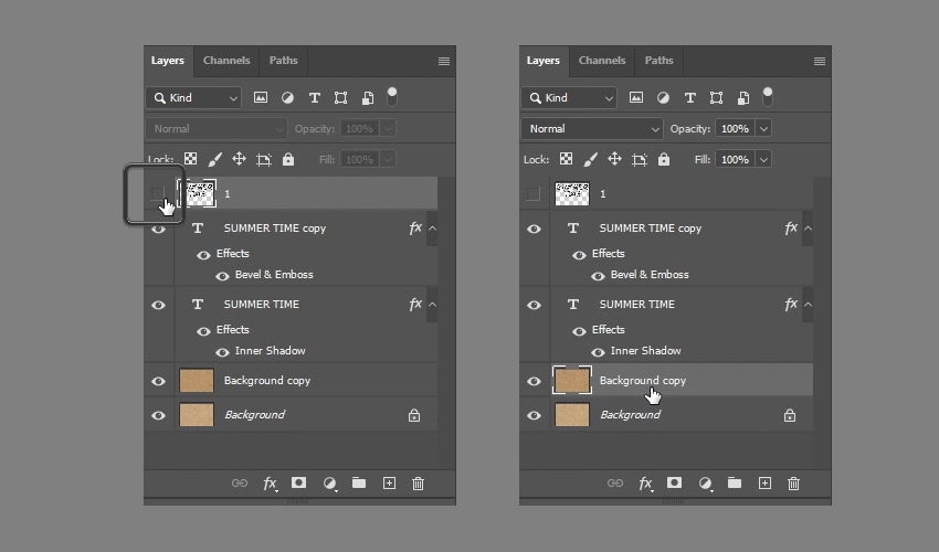 Modify the Selection