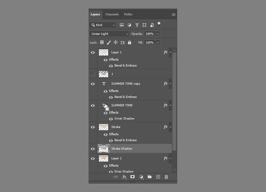 Modify the Stroke Shadow