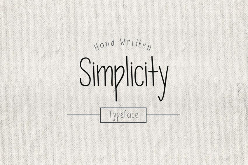 Simplicity Typeface