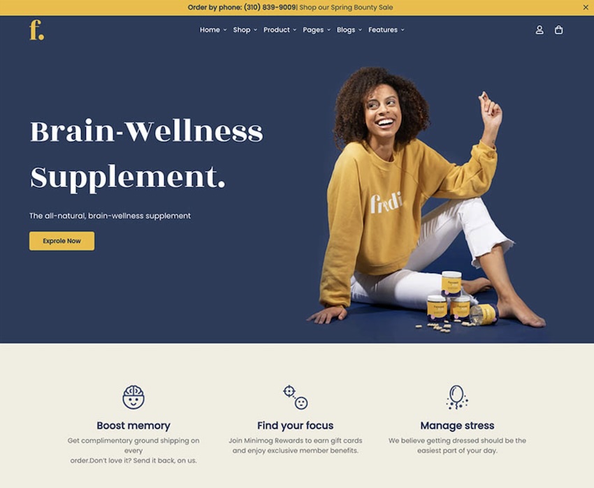 minimog shopify ecommerce template