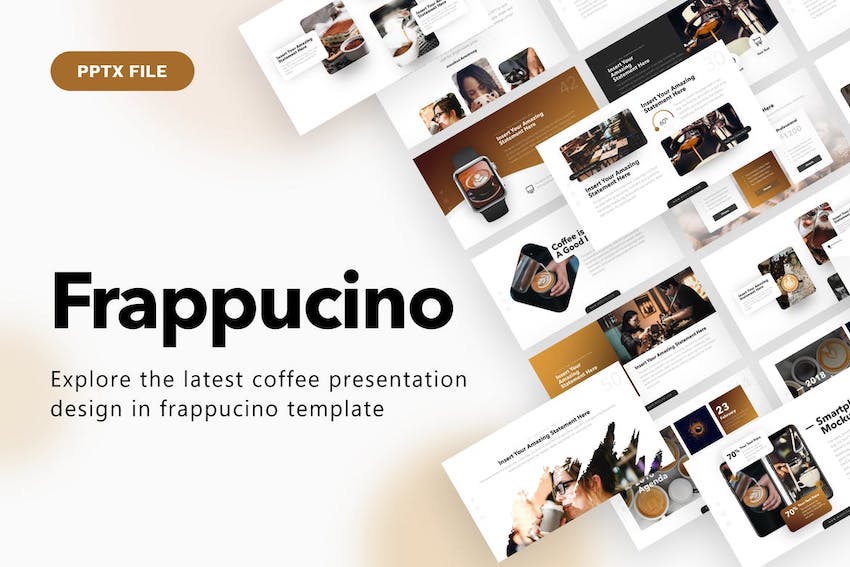 Frappuccino PowerPoint Template on Envato Elements