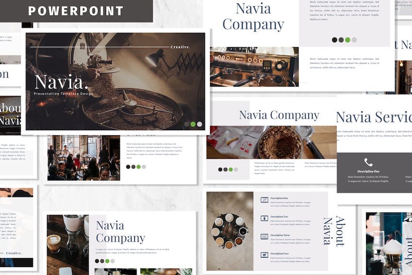 Navia PowerPoint Template on Envato Elements